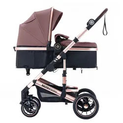 Daliya® Kombi-Kinderwagen NEOMOVE 2in1 Kinderwagen, Buggy und Babywanne in einem, Babywanne und Sportsitz, Alu-Rahmen, Großer Einkaufskorb lila