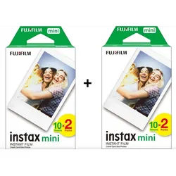 FUJIFILM Sofortbildfilm 2x Fuji Instax Mini Film Doppelpack, (40-St)
