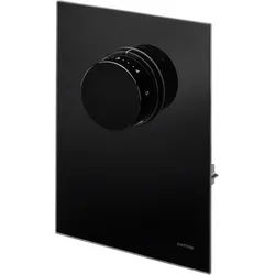 Oventrop Unibox Abdeckung 1022778 Echtglas schwarz, mit Thermostat