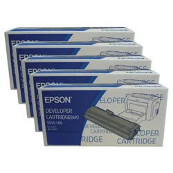 Epson EPL-6200 Developer Cartridge Black High Yield Pack Of 5