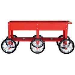 Herstera Gartentrolley Wheels rot, Designer Herstera Garden, 80x150 cm. Breite mit Griff 160x35 cm