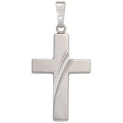 JOBO Kreuzanhänger Anhänger Kreuz, 925 Silber silberfarben