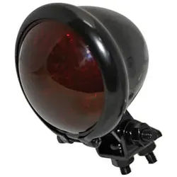 SHIN YO LED-Rücklicht BATES STYLE, schwarzes Gehäuse, rotes Glas, schwarz