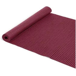ANRO Schaum-Badematte Antirutschmatte Weichschaummatte Badezimmer Entspannung, Höhe 5 mm, strapazierfähig, Drainage Effekt, Rillen, wasserdurchlässig, rutschhemmend, pflegeleicht, Weich, Rutschfest, Rutschhemmend, Schnelltrockend, mit Drainagelöchern, Modern, Praktisch, PVC, Eckig, Geprägt rot Eckig | 65 cm x 140 cm x 5 mm