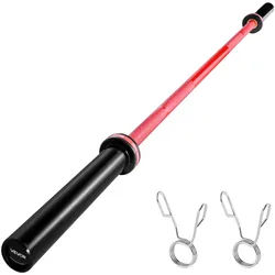 VEVOR Langhantelstange Zugstange 180 cm mit geriffeltem Griff für Krafttraining Gewichtheben Kniebeugen Kreuzheben Bankdrücken, Hantelstange passend für 50 mm Hantelscheiben mit 317,5 kg Tragkraft