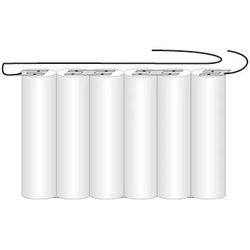 Notbeleuchtungs-Akku F1x6 Saft VNT C mit Kabel 10cm mit offener Litze 7,2V, 2500mAh