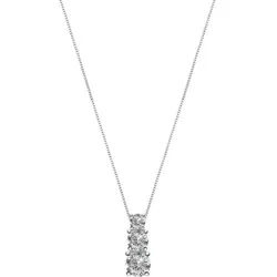 CHRIST Silberkette CHRIST Damen-Kette 925er Silber, recycelt Zirkonia silberfarben