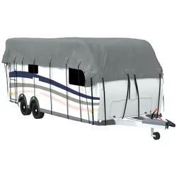 vidaXL Autoplane 700 x 300 cm Dachplane für Wohnwagen Grau 700x300 cm Vliesstoff grau