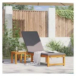 vidaXL Gartenliege, Sonnenliege Braun 202 x 53 x 89 cm Massivholz Akazie