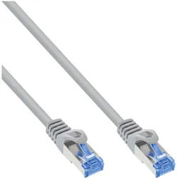 INLINE Patchkabel, Cat,6A, S/FTP, TPE flexibel, grau, 3m