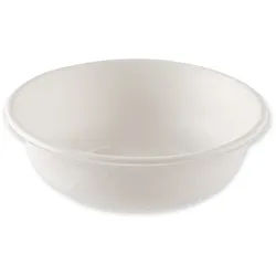 NATUREStar BIO Schüssel tief aus Zuckerrohr Weiss 1000 ml Ø 18,5 cm 25 Stück
