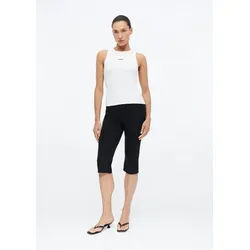 comma Caprihose Hose Capri-Hose im Skinny Fit mit Teilungsnähten schwarz 36