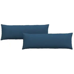 vidaXL Sitzauflage Sofakissen 2 pcs Blau 120 x 40 cm Stoff, (2 St) blau