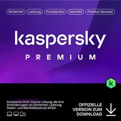Kaspersky Premium 2026, 10 Geräte - 1 Jahr, Download