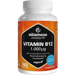 Vitamin B12 1000 Ug Hochdosiert Vegan 360 ST