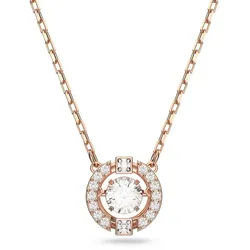 Swarovski Kette mit Anhänger Una Sparkling Dc, mit Swarovski® Kristall goldfarben