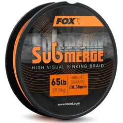 FOX International Angelschnur Fox Submerge Geflochtene Angelschnur Sinkend Orange, 300 m Länge, 0.20 mm Fadendurchmesser, (1-St) orange 300 m