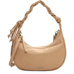 Beuteltasche TAMARIS "Beutel TAS Keona", Damen, Gr. B/H/T: 33cm x 26cm x 11cm 0, beige (sand 420), Polyurethan, Taschen Beuteltasche