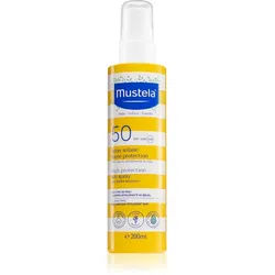 Mustela Family High Protection Sun Spray schützende Bräunungsmilch im Spray mit SPF 50+ 200 ml