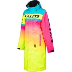 Klim Revolt wasserdichte Snowmobil Mantel, pink-blau-lila-gelb, Größe XL für Männer