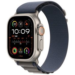 AppleWatch Ultra 2 Titanium Cellular 49mm MREQ3FD/A Alpine Loop blau Large