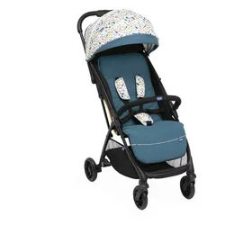 Chicco Buggy , Blau , Textil , 49x87x106 cm , Einhand-Faltmechanismus , Baby on Tour, Kinderwagen, Buggys