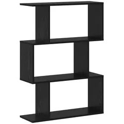 vidaXL Bücherregal Bücherregal Schwarz Eichen-Optik 70 x 24 x 97 cm Holzwerkstoff, 1-tlg. schwarz
