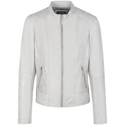 Le blouson en cuir nappa d’agneau MYBC gris