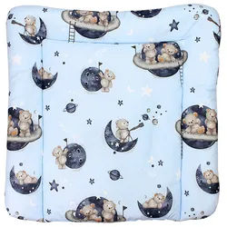 TupTam Wickelauflage TupTam Baby Wickeltischauflage mit Baumwollbezug Gemustert blau 75 cm x 80 cm