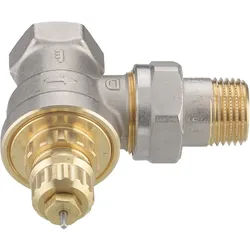 Danfoss Ventilgehäuse RA-G 15 R 1/2, Eck, matt vernickelt