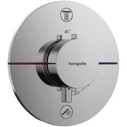 hansgrohe Shower Select Comfort S Thermostat Unterputz Chrom für 2 Verbraucher 22,1l/min 15554000