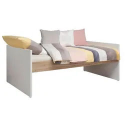 Paidi Bett , Weiß, Eichefarben , Holzwerkstoff , 120x200 cm , Goldenes M , in verschiedenen Größen erhältlich , Schlafzimmer, Komplette Schlafzimmer und Serien, Schlafzimmerserien