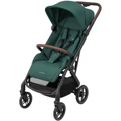 Maxi-Cosi Buggy , Dunkelgrün , Metall , 50x105x88 cm , EN 1888 , Feststellbremse, Fußstütze abklappbar, 5-Punkte-Gurt, für Babyschale geeignet, Griff in Lederoptik, Einhand-Faltmechanismus, abnehmbarer Schutzbügel , Baby on Tour, Kinderwagen, Buggys