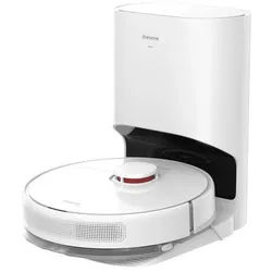 Dreame Saugroboter D10 Plus, 46 W, Beutellos (Roboter: 400 ml) / Staubbeutel (Basis: 2,5 l), 4000 Pa Saugkraft; LiDAR-Navi; 45 Tage Autonomie; Wischfunktion weiß