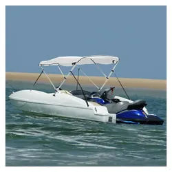 vidaXL Schutzplane, 3-Bow Bimini-Top mit Seitenteilen 183x(170-182)x137 cm