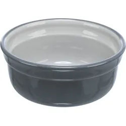 TRIXIE Napf, Keramik, 0,6 l / Ø 15 cm, grau / hellgrau