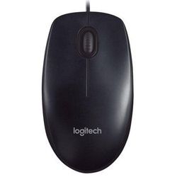 Logitech M90 Maus, dunkelgrau (kabelgebunden)