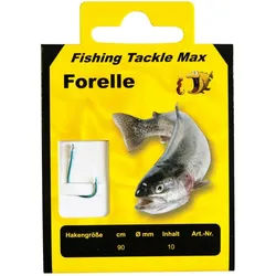 Fishing Tackle Max Forellenhaken FTM Haken gebunden Forelle 90cm - 10 Forellenhaken
