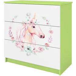 Raumhirsch Furniture Kommode Babydreams Pferd 81/81/41 , Grün , Holzwerkstoff , Rechteckig , 81x81x41 cm , Babymöbel & Kindermöbel, Babyzimmer, Babyregale & Kinderregale