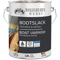 WO-WE Holzlack Bootslack Holzlack Yachtlack W400, 0,75-5L, Matt, Lösemittelbasis weiß