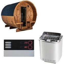 Sentiotec Sauna Komplettset Kaski 240 View | Nordex Combi Next | 6 Pers.