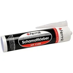 Schamott- und Dichtschnurkleber FERMIT HT 1100 - bis 1.100 °C - Farbe beige - Kartusche 310 ml ** 1l/17,06 EUR