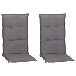 Xxxl Sesselauflage , Grau , Textil , Uni , Füllung: Schaumstoff, Fleece,Schaumstoff, Fleece , 46x8x118 cm , Handmade in Europe , bügelfrei, pflegeleicht, für den Außenbereich geeignet, wetterfest, mittels Bändern zu befestigen , Gartenmöbel, Gartenpolster & Auflagen, Sesselauflagen