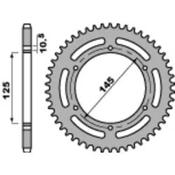 PBR Standard C45 Stahl Ritzel 866 - 520