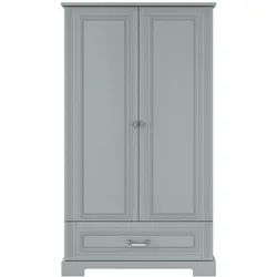 Raumhirsch Furniture Kinderkleiderschrank Ines, 2-türig , Grau , Holzwerkstoff , 102x180x51 cm , Babymöbel & Kindermöbel, Babyzimmer, Babykleiderschränke