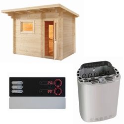 Sentiotec Sauna Komplettset LAVA | Scandia Next Combi | 5 Pers.