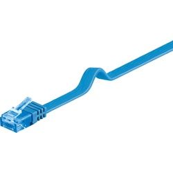 Goobay CAT 6A Flach-Patchkabel, U/UTP, Blau