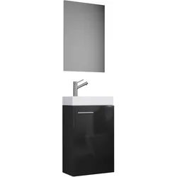 Gästebad Slito 3-tlg. ca. 41 cm Schwarz