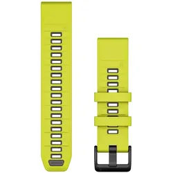 GARMIN Wechselarmband Smartwatch | Quickfit-Silikon | Amp Yellow/Graph