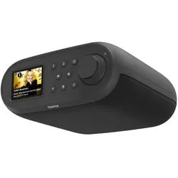 HAMA Digitalradio "DIR400", DAB+/Internetradio/Bluetooth RX/App, Wecker, Schwarz